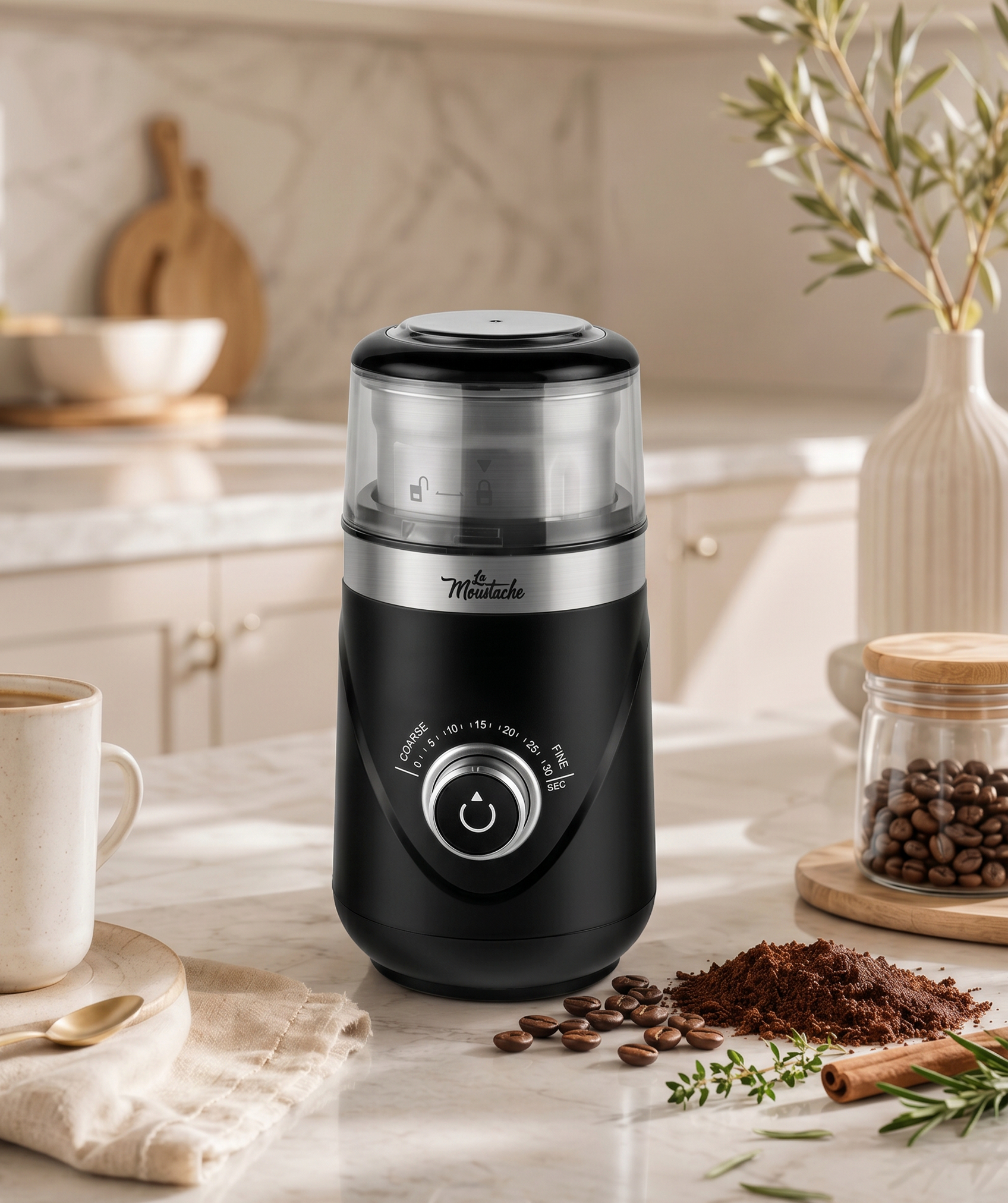Molinillo de café eléctrico 80g (GrindMini Black)