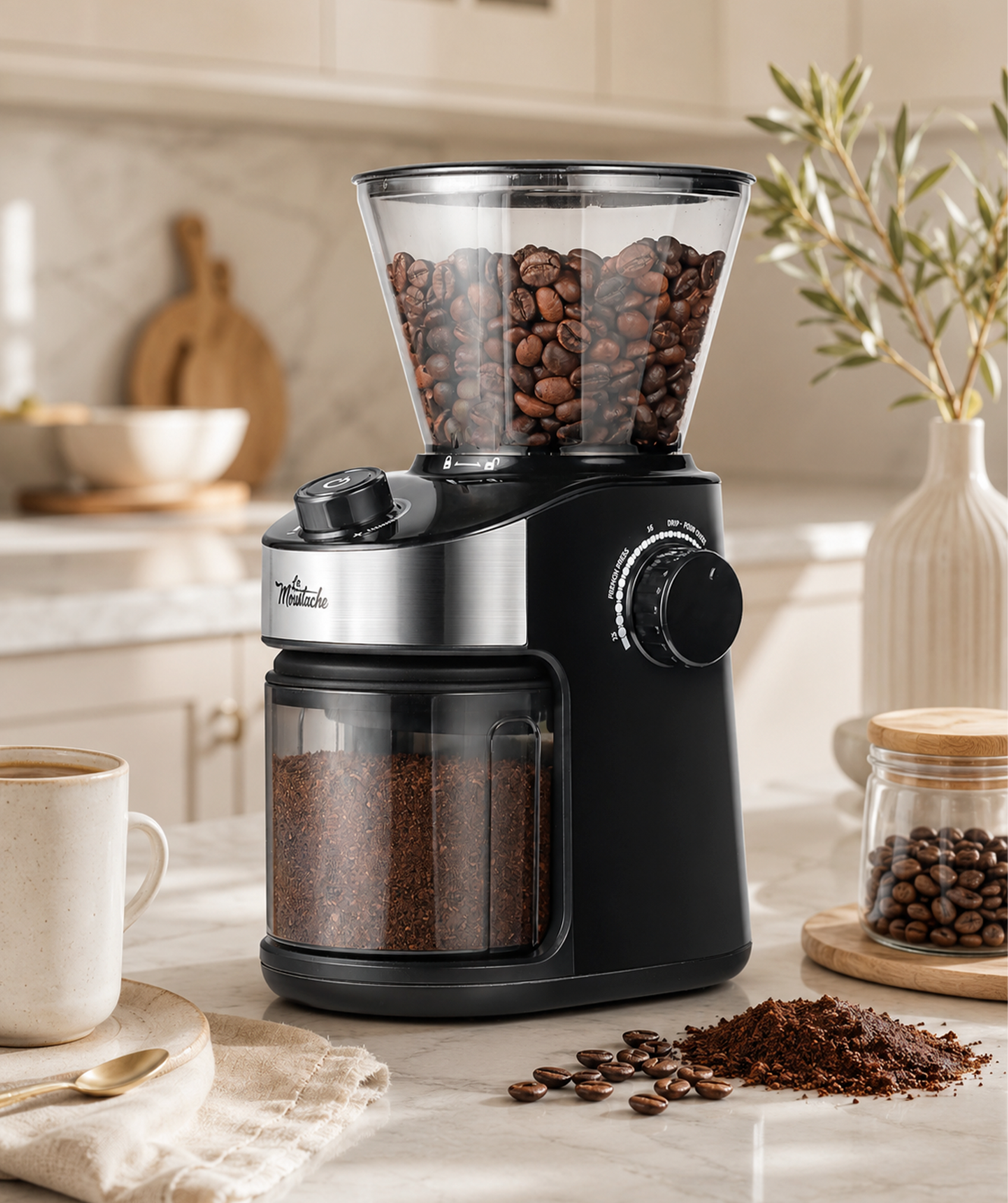 Molinillo de café eléctrico 190g (GrindMaster Black)