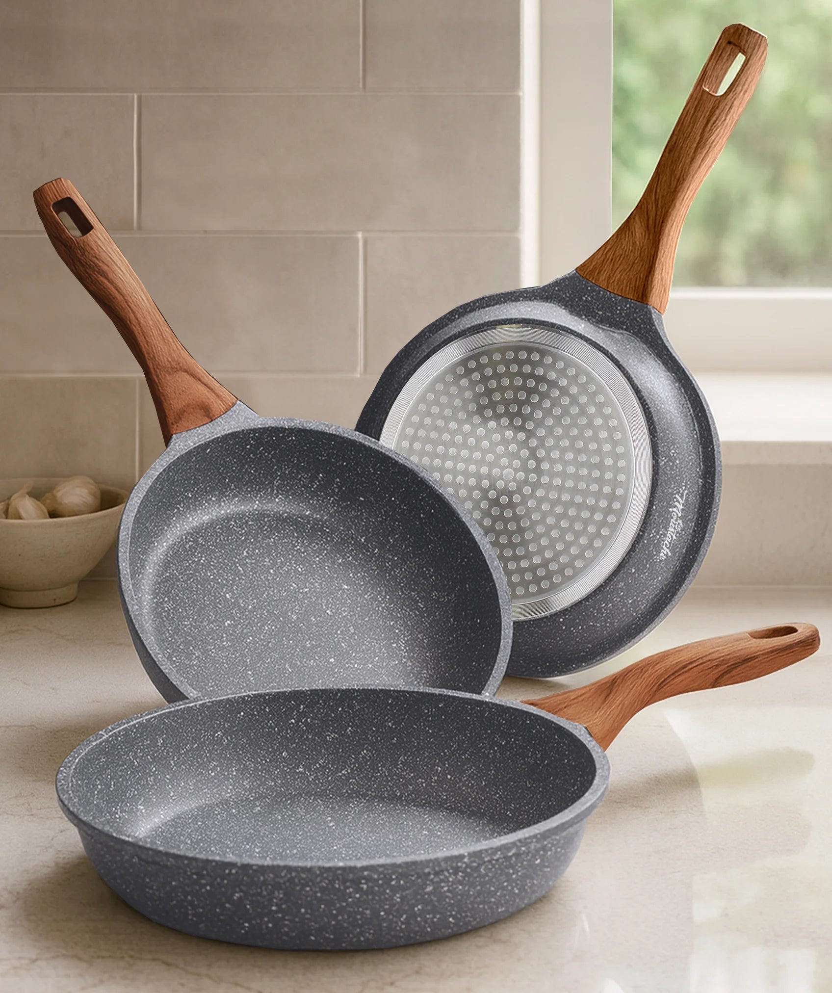 Juego de 3 sartenes Amalfi