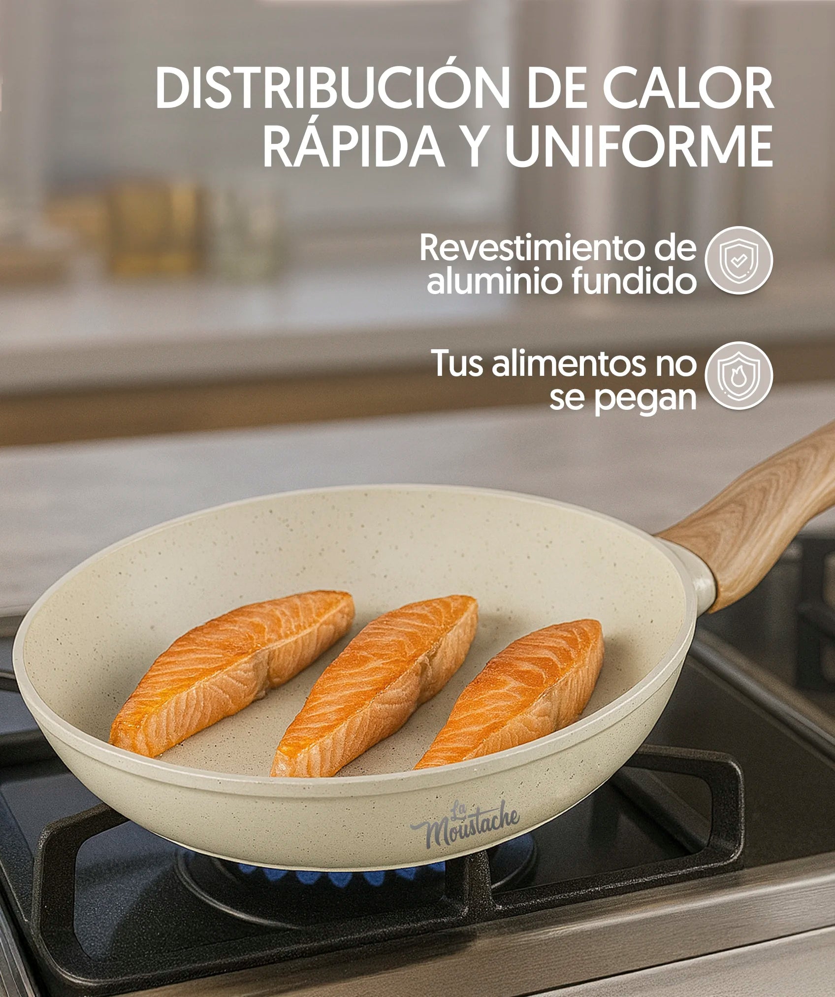 Juego de Ollas y Sartenes Latte más accesorios (14 Piezas)