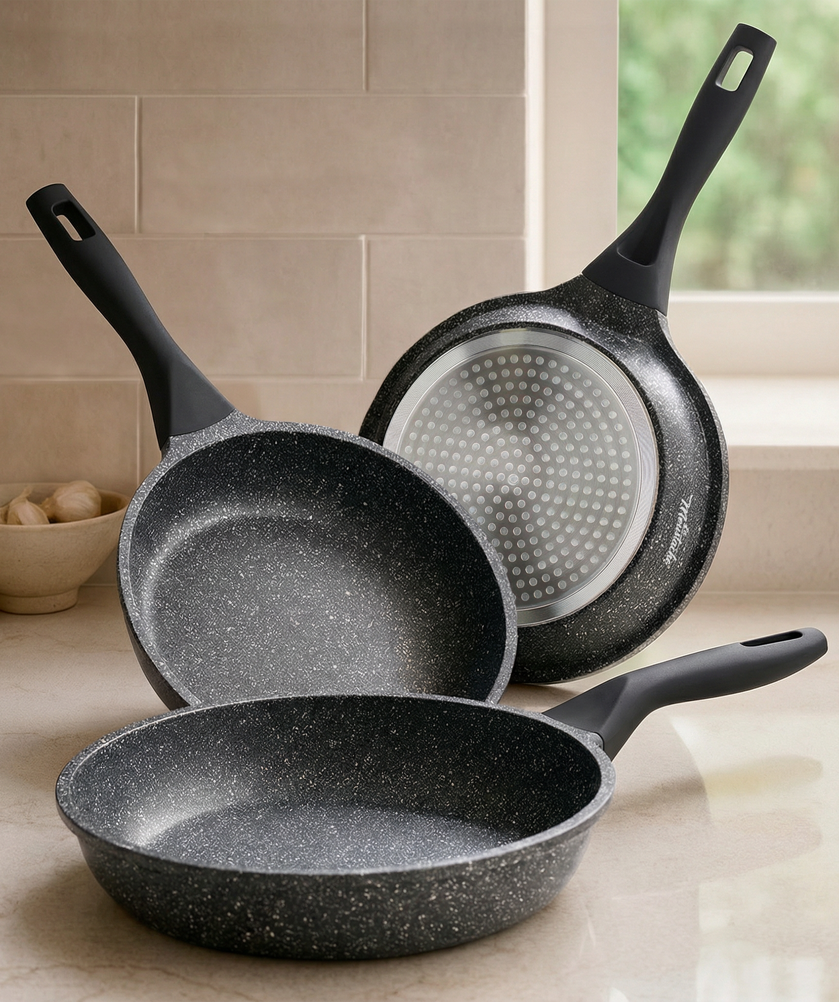 Juego de 3 sartenes Dark